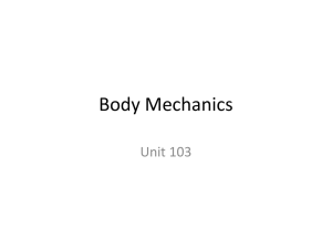 103 Body Mechanics