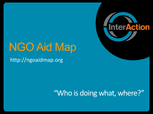 NGO Aid Map: Who is Doing What Where?