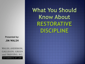 What You Should Know About Restorative Discipline