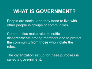 What is Government