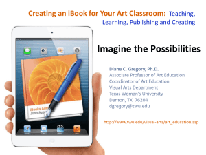 Creating an iBook for the Art Classroom