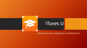 iTunes U - Intermediate Unit 10