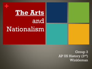 The Arts and Nationalism