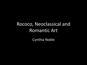 Rococo, Neoclassical and Romantic Art