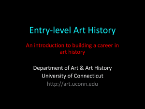 Entry-level Art History - Art and Art History Department