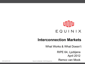 Interconnection markets