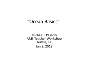 Ocean Basics - Earth2Class