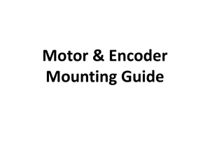 Motor & Encoder Mounting Guide