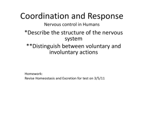 Coordination and Response 1