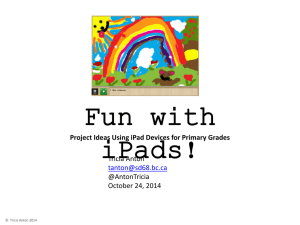 Primary iPad projects CUEBC handout