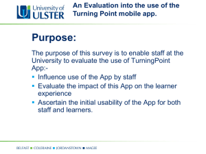 An investigation into the use of the Turning Point mobile app to