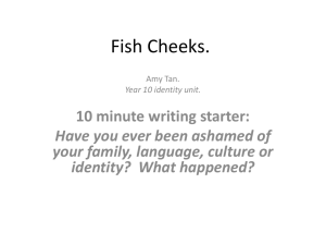 Fish Cheeks Amy Tan ppt