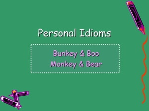 Personal Idioms