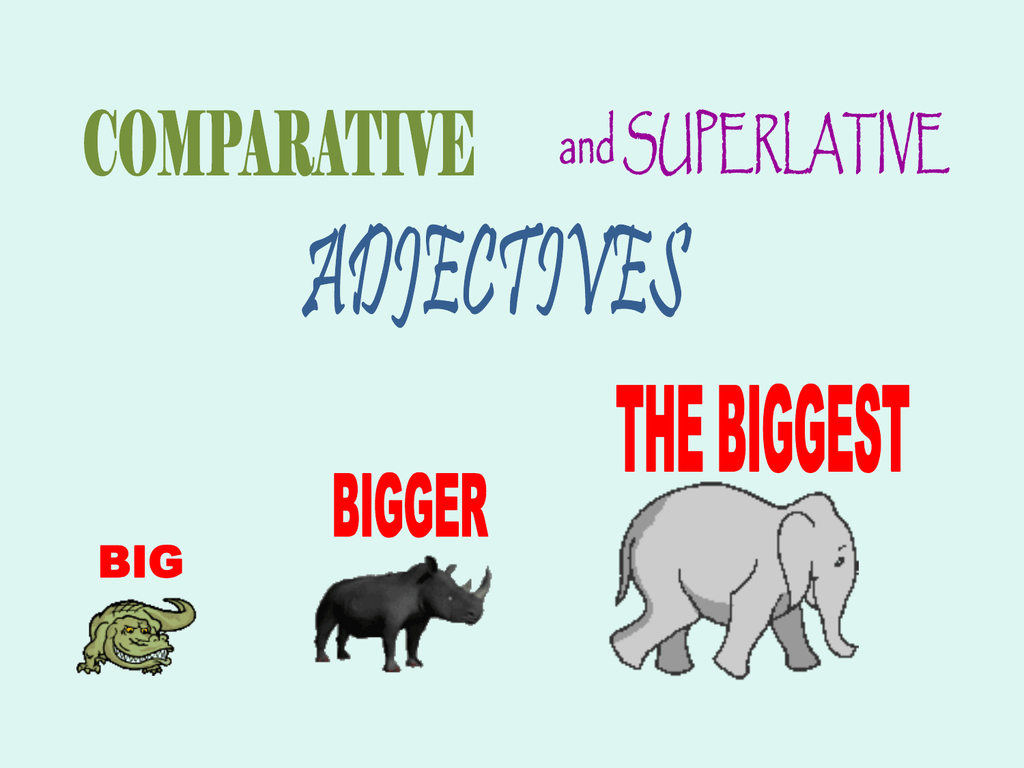 Degrees Of Comparison Of Adjectives Grade 3 Ppt