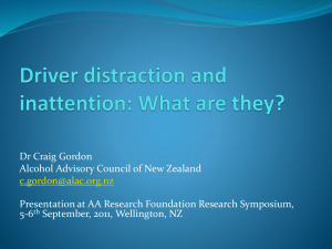 Driver distraction and inattention: What are they?