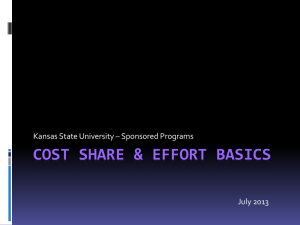 Cost Share Basics (PPT Presentation)