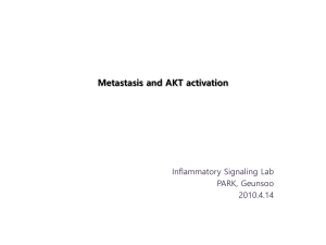 Metastasis and AKT activation