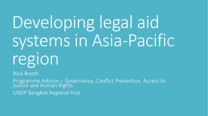 Developing Legal Aid Systems in Asia