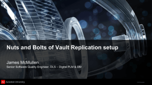 Nuts and Bolts of Vault Replication setup