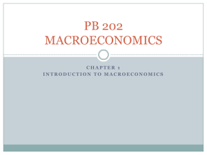 PB 202 MACROECONOMICS