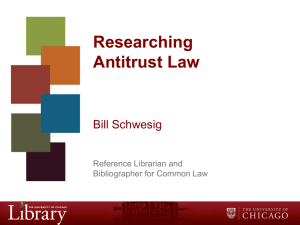 Researching Antitrust Law