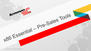 EBG x86 Essential Pre-Sales Tools