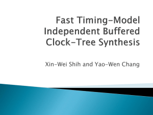 Fast Timing-Model Independent Buffered Clock