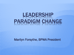 leadership paradigm change - bpw