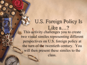 U.S. Foreign Policy Is Like a*?