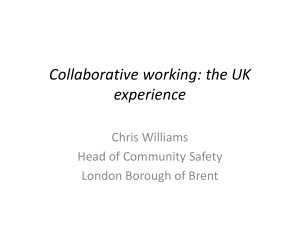 Collaborative working: the UK experience