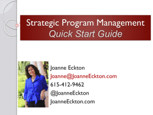 Strategic Program Management
