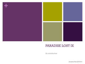 PARADISE LOST IX
