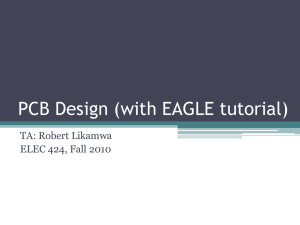 PCB Design (with EAGLE tutorial)