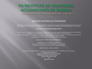 TH INSTITUTE OF CHARTERED ACCOUNTANTS OF