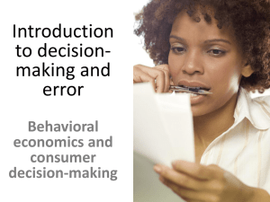 Introduction to Decision