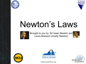 Newton`s Laws (powerpoint)