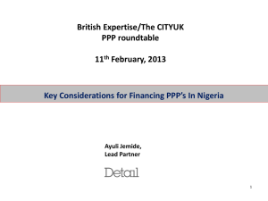 FGN Guarantees on PPP projects