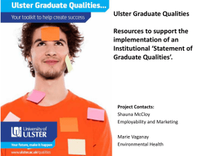 Ulster Graduate Qualities: Resources to Support the Implementation