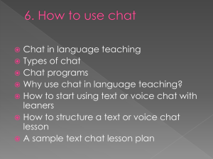 6. How to use chat