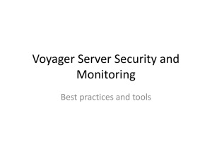 Voyager Server Security and Monitoring