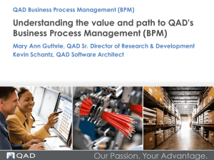 QAD Business Process Management (BPM)