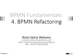 BPMN Refactoring - Romi Satria Wahono