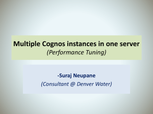 Multiple Cognos instances in one server