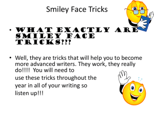 Smiley Face Tricks - Hamilton Township Schools