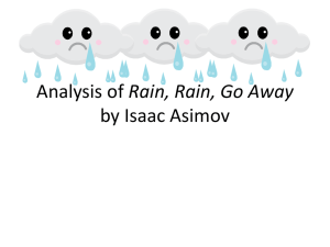 Analysis of Rain, Rain, Go Away by Isaac Asimov