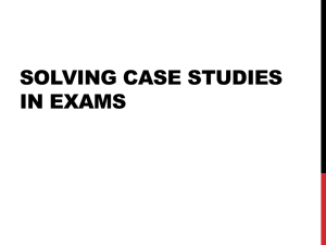 Case analysis helps students to acquire two skills
