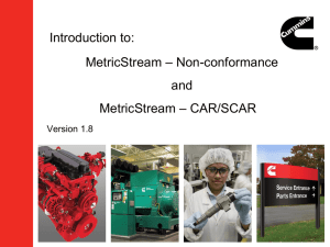 Short Introduction to MetricStream