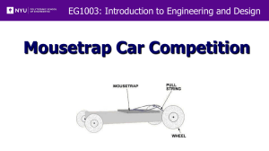 Lab 1A - Mousetrap Vehicle Competition