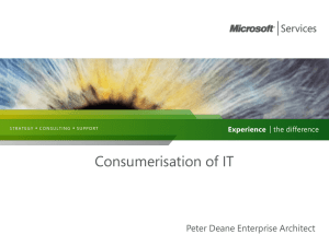 Consumerisation of IT - Peter Deane