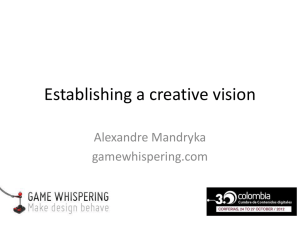 Establishing a creative vision
